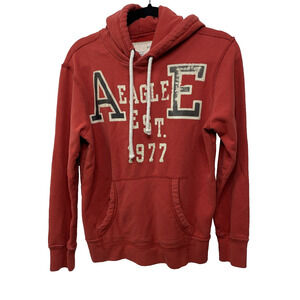 American Eagle Men S Hoodie Sweatshirt Distressed Thrashed University Prep Gorp